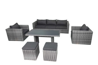  Fonteyn | Loungeset met Hoge Tafel Salou | Halfmoon Dark Grey 759995-31